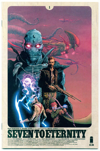 Key Issue cover 1 for SEVEN TO ETERNITY